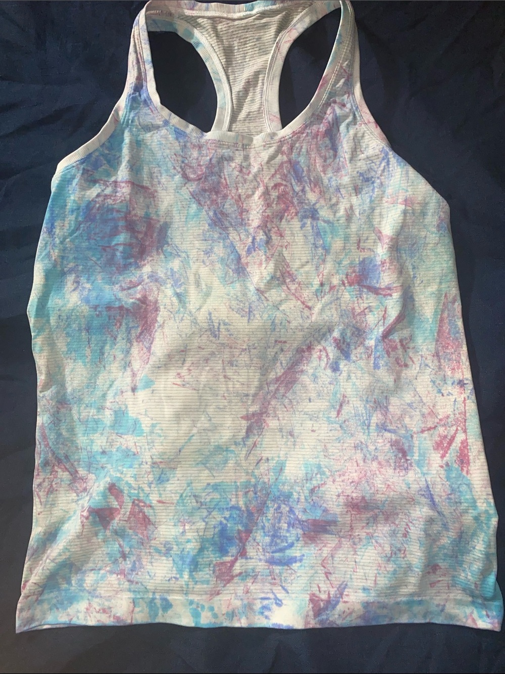 lululemon athletica Pastel Tie-Dye Racerback Tank — Blue & Pink Hues